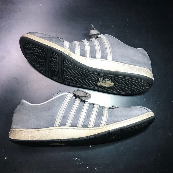 KSwiss Suede Locarno Charcoal/Birch Men's 9 - Picture 2 of 5